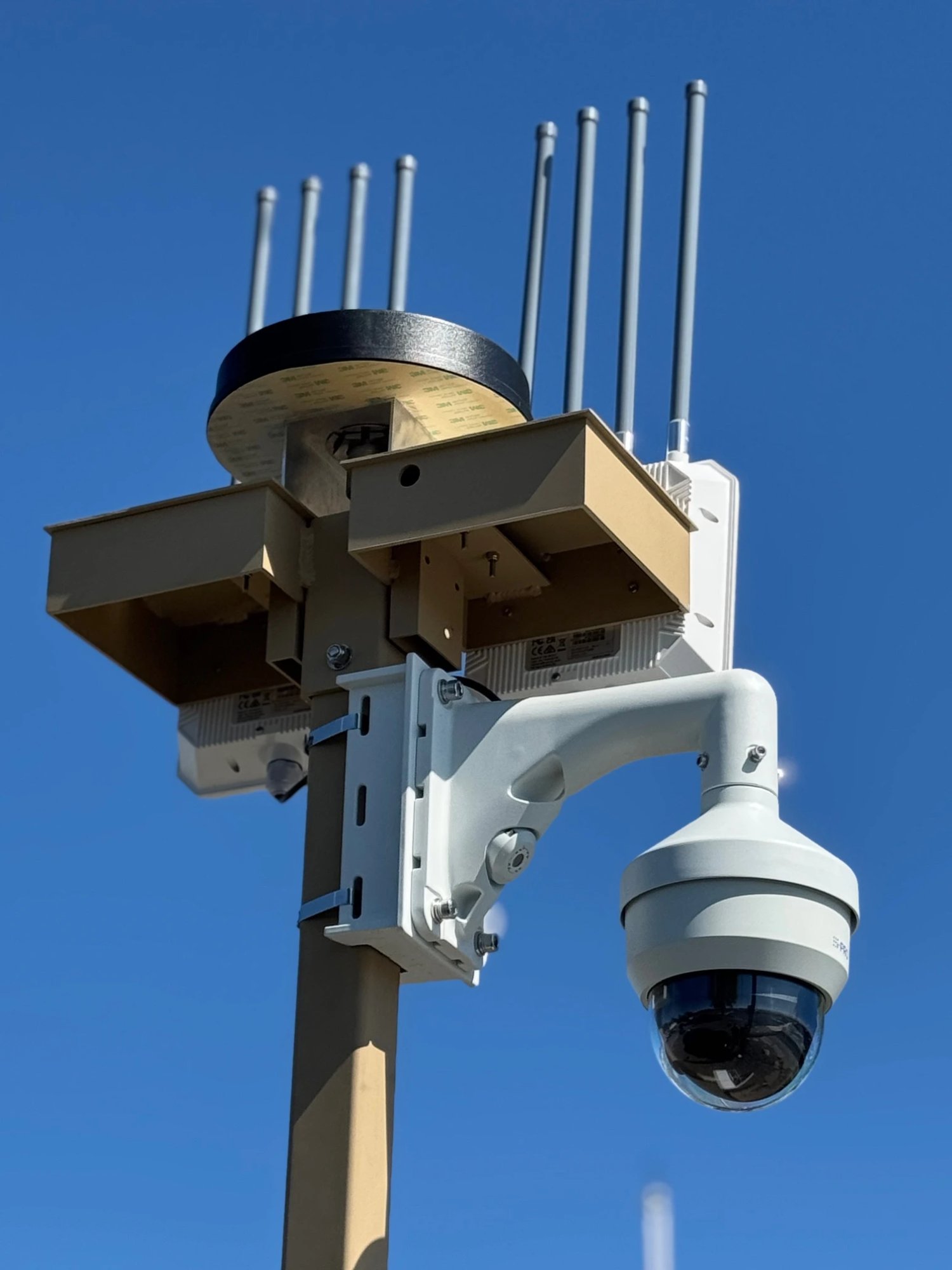 SecMods portable AI surveillance unit deployed in the field