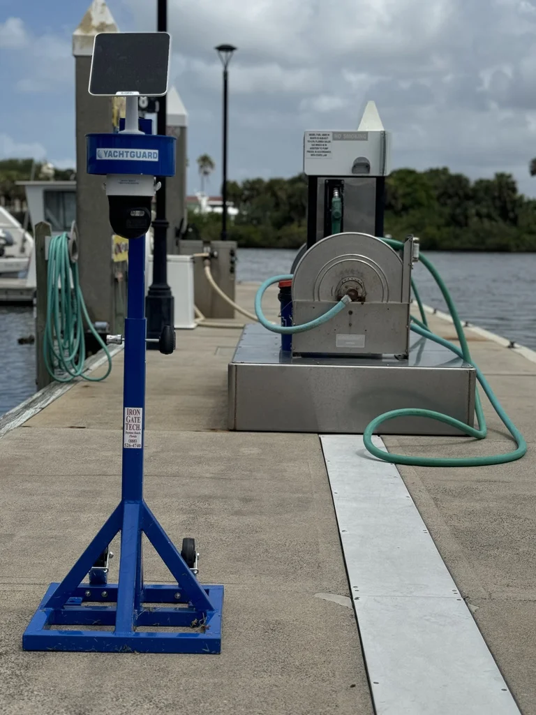 YachtGuard monitoring a fuel dock at a marina